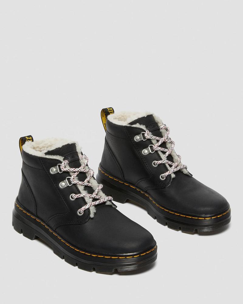 Dr Martens Bonny Faux Shearling Forede Ankelstøvler Dame Sort | DK 42VRW